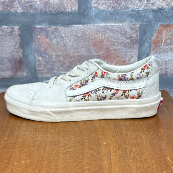 Vans Kids Cream Floral Sneakers - Picture 6 of 11